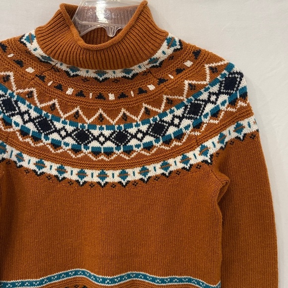 J. Crew Rollneck Sweater in Fair Isle Lambswool size XXS - Picture 3 of 4